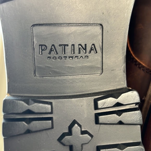 Never been worn, Patina chocolate brown boots. Size 10.5 main image 4